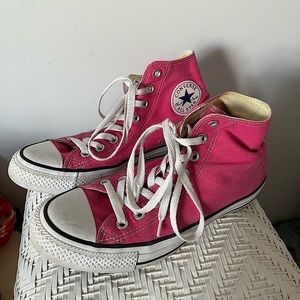Pink High-Top Converse